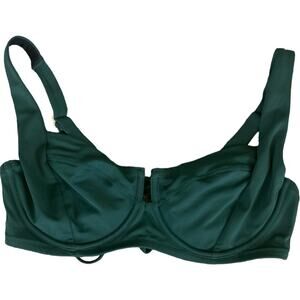 NWOT Victoria’s Secret Emerald Green Wicked Sling Lace Up Back Bikini Top 38D
